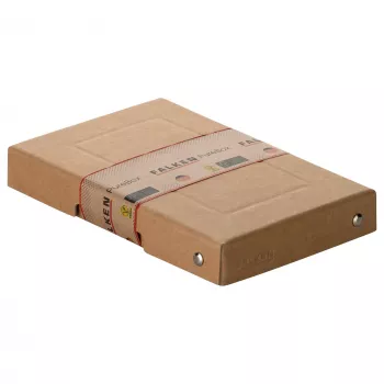 FALKEN PURE scatola di archiviazione 310 fogli marrone naturale 12,0 x 18,5 x 2,5 cm, 1 pz. 22001824000F