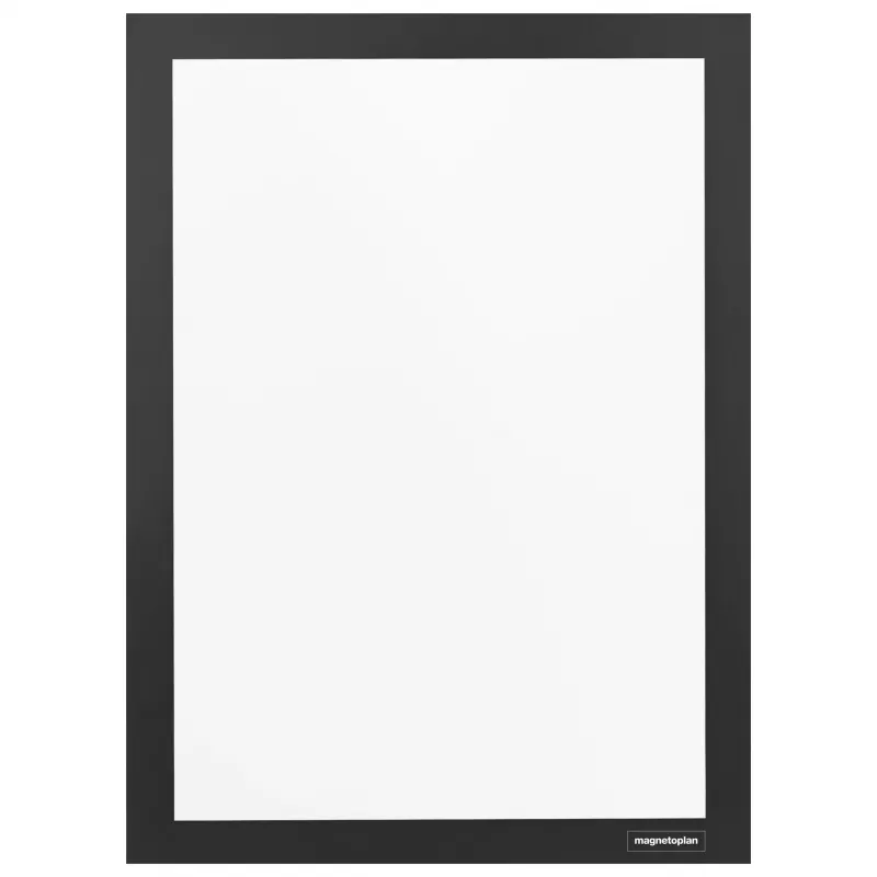 MAGNETOPLAN HOLTZ magnetofix cornice informativa DIN A5, nera, autoadesiva, bifacciale, apribile 1132212