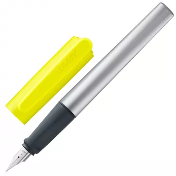 LAMY nexx penna stilografica giallo neon/argento A (per principianti)