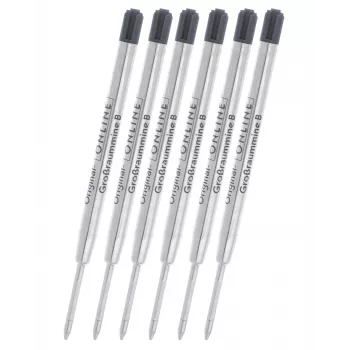 ONLINE ricariche per penna a sfera B nero 6 pezzi (70012)
