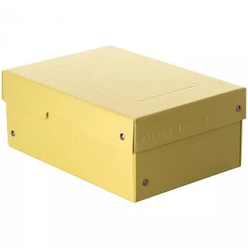 FALKEN PURE scatola portadocumenti 1250 fogli giallo pastello 18,0 x 25,0 x 10,0 cm, 1 pz. 22001944000F