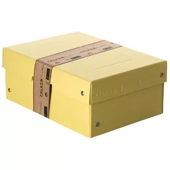 FALKEN PURE scatola portadocumenti 1250 fogli giallo pastello 18,0 x 25,0 x 10,0 cm, 1 pz. 22001944000F