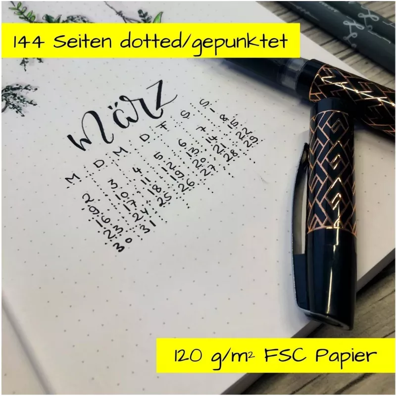 ONLINE Bullet Journal Spotlights Rose A5 a punti copertina morbida multicolore 70042