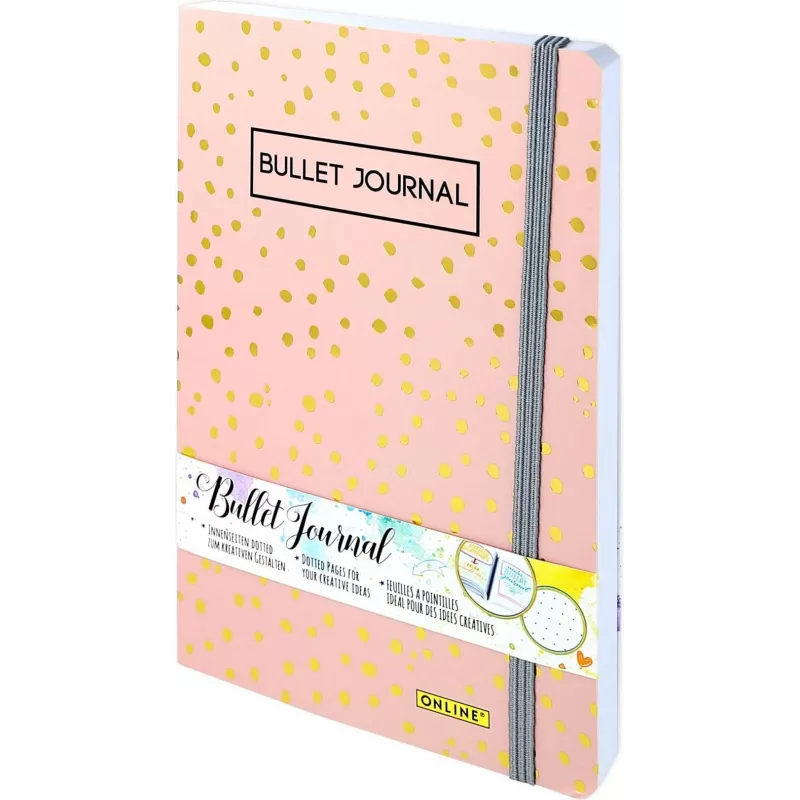 ONLINE Bullet Journal Spotlights Rose A5 a punti copertina morbida multicolore 70042
