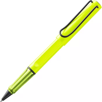 LAMY Safari penna roller giallo neon, inchiostro blu (1241857)