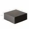 FALKEN PURE scatola portadocumenti 200x200 mm per 1050 fogli, nero, 21x21x8,5 cm 22001752000F
