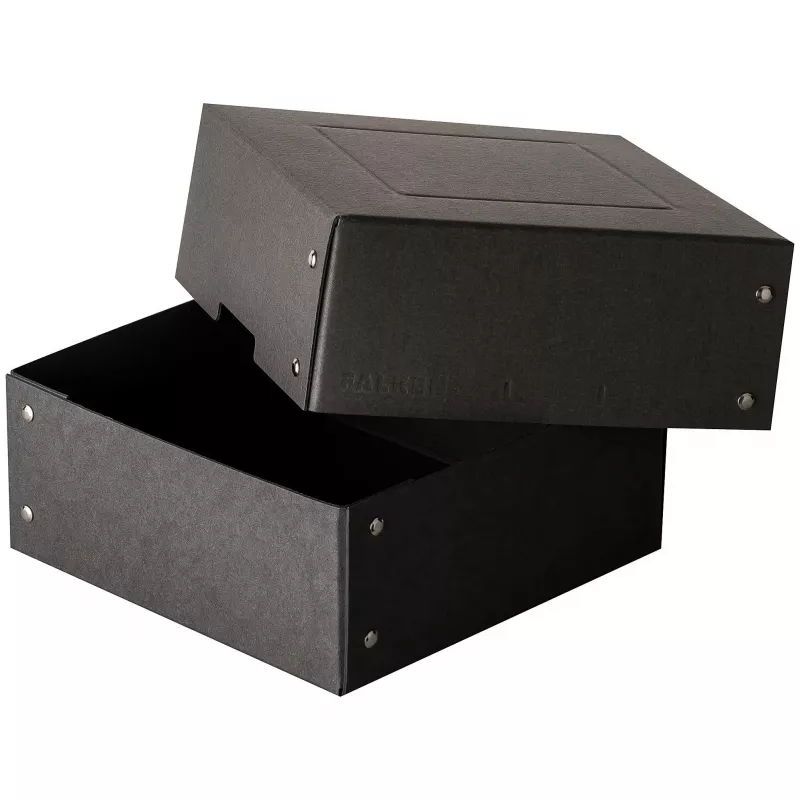FALKEN PURE scatola portadocumenti 200x200 mm per 1050 fogli, nero, 21x21x8,5 cm 22001752000F