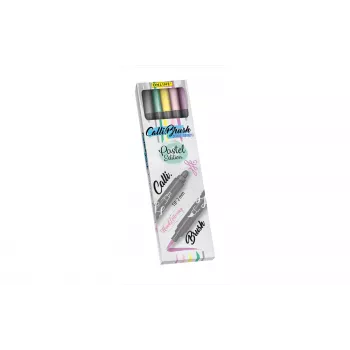 ONLINE USV 5 ONLINE® Calli.Brush Double Pastel pennarelli a punta pennello colori assortiti (19079)