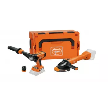 FEIN Combo Kit ASCM 18 QM avvitatore trapano + CCG 18-125 BL smerigliatrice angolare con L-BOXX 136, 18V brushless, 90 Nm, 125 mm, Bare Tool 99100000837