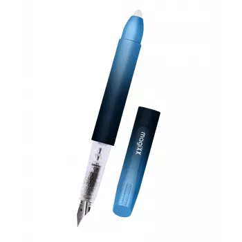 ONLINE Schreiberäte magiXX Deep Ocean penna stilografica, pennino medio, blu, set con 2 cartucce (55104/3D)