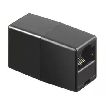 GoodConnections Alcasa MOD8-GC accoppiamento RJ45 schermato, Cat.6, connettore femmina a connettore femmina, nero