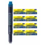 ONLINE cartucce d'inchiostro combinate per penne stilografiche blu confezione da 40 pz. (70049)