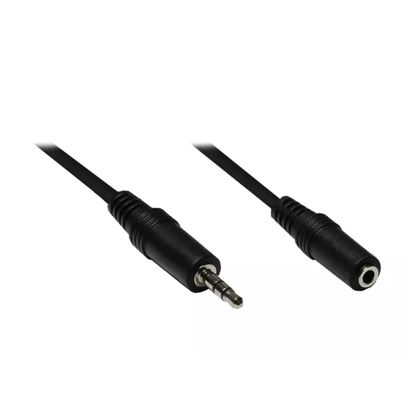 Good Connections AS-35V2 cavo audio prolunga 3,5 mm jack maschio su femmina 2 m nero