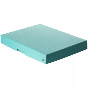 FALKEN PURE scatola portadocumenti 500 fogli azzurro pastello 24,0 x 32,0 x 4,0 cm, 1 pezzo (22001856000F)