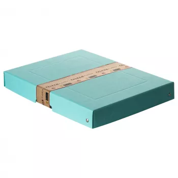 FALKEN PURE scatola portadocumenti 500 fogli azzurro pastello 24,0 x 32,0 x 4,0 cm, 1 pezzo (22001856000F)