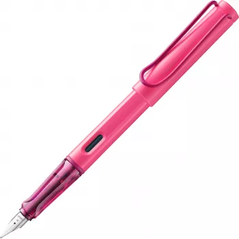 LAMY Safari penna stilografica rosa neon pennino medio (M) - 1241892