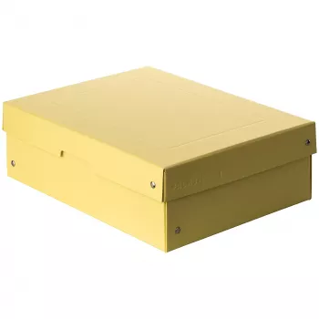 FALKEN PURE scatola portadocumenti 1250 fogli giallo pastello 24,0 x 32,0 x 10,0 cm, 1 pezzo 22001936000F