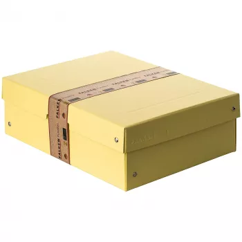 FALKEN PURE scatola portadocumenti 1250 fogli giallo pastello 24,0 x 32,0 x 10,0 cm, 1 pezzo 22001936000F