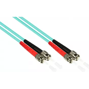 GoodConnections LW-815ST3 OM3 Cavo patch in fibra ottica multimodale duplex, ST/ST, 50/125, 15 m