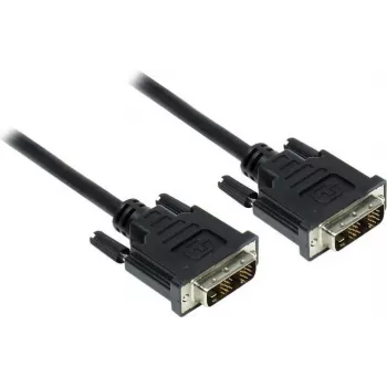 GoodConnections cavo DVI-D Single Link 18+1 connettore maschio a connettore maschio, 1,8 m, nero, placcato oro, doppia schermatura, HDCP, 1920x1200 4310-DD2