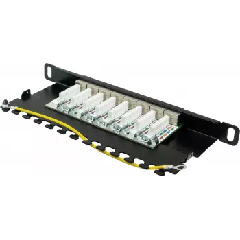 GoodConnections Alcasa GC-N0130 modulo keystone RJ45 schermato Cat6a - 10GbE, 22-26 AWG, nero
