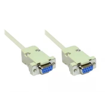 GoodConnections cavo seriale RS-232 DB9 connettore femmina a DB9 connettore femmina 1:1, 1,8 m 4609-FF2