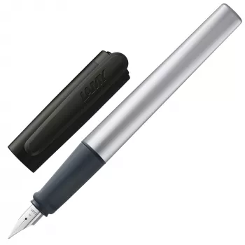 LAMY nexx penna stilografica nero/argento pennino A per principianti 1235827