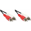 GoodConnections cavo audio stereo RCA, 2x connettore maschio RCA su 2x connettore maschio RCA, 1,5 m, nero 5901-D
