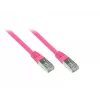 GoodConnections cavo patch RNS con protezione linguetta, Cat. 5e, SF/UTP, PVC, 100 MHz, magenta, 7,5 m (855M-075)