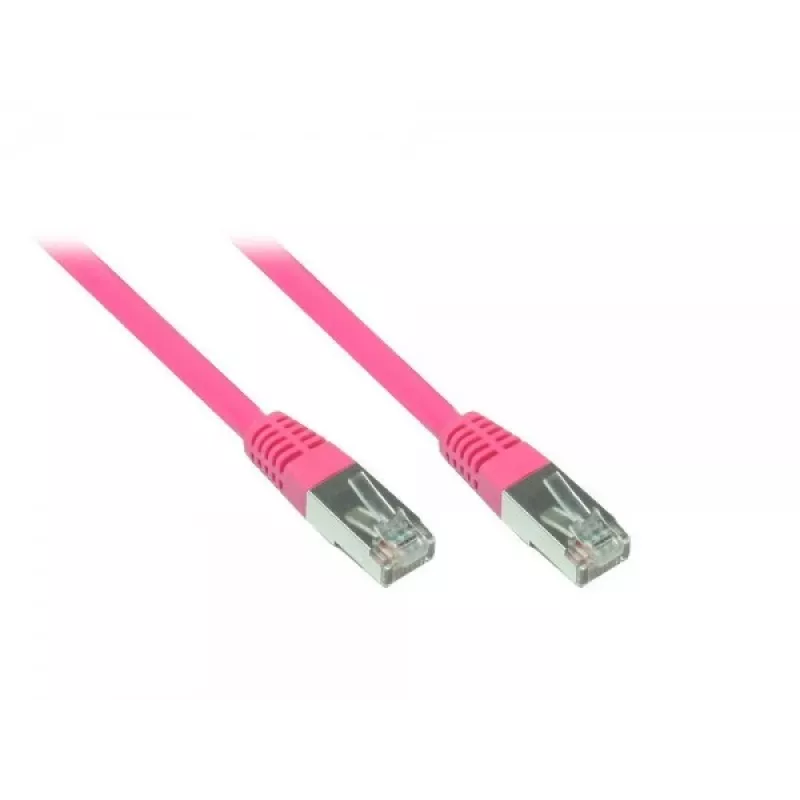 GoodConnections cavo patch RNS con protezione linguetta, Cat. 5e, SF/UTP, PVC, 100 MHz, magenta, 7,5 m (855M-075)