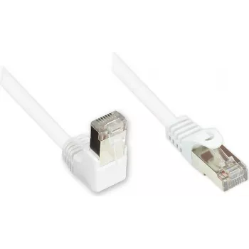 GoodConnections cavo patch Cat. 5e F/UTP, 3m, bianco, angolare a dritto RJ45 805W-030EWI