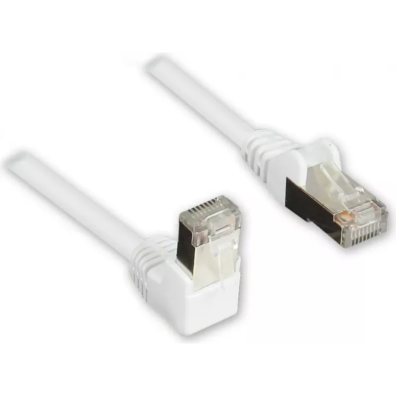 GoodConnections cavo patch Cat. 5e F/UTP, 3m, bianco, angolare a dritto RJ45 805W-030EWI