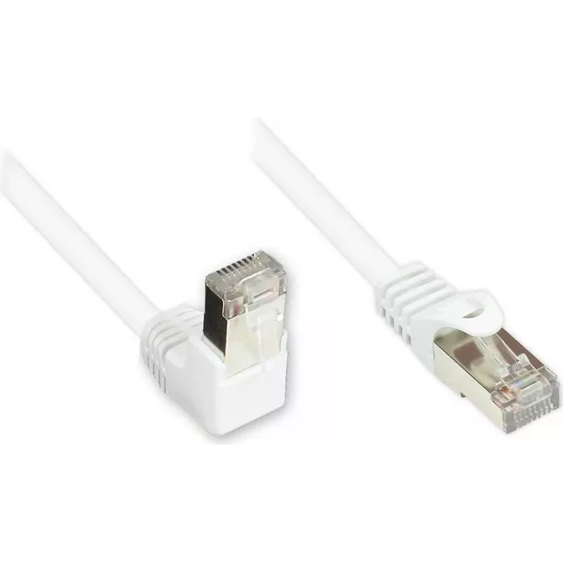 GoodConnections cavo patch Cat. 5e F/UTP, 3m, bianco, angolare a dritto RJ45 805W-030EWI