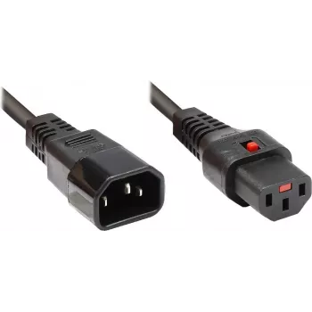 GoodConnections Alcasa C14/C13 cavo prolunga alimentazione 1m nero 10A 250V 1600-IEC10
