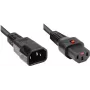 Good Connections Alcasa 1600-IEC10 cavo di alimentazione C14 a C13, maschio/femmina, dritto, 1 m, nero