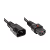 Good Connections Alcasa 1600-IEC10 cavo di alimentazione C14 a C13, maschio/femmina, dritto, 1 m, nero