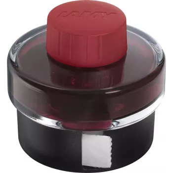 LAMY T 52 calamaio inchiostro per penna stilografica, seppia, 50 ml con serbatoio di raccolta inchiostro integrato e base stabile 1240232