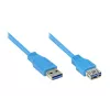 GoodConnections cavo prolunga USB 3.0 connettore maschio A su connettore femmina A, blu, 1 m (2711-B01)