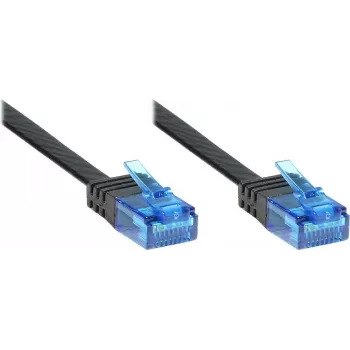 GoodConnections cavo patch piatto Cat. 6a U/UTP, 500 MHz, nero, 1 m 8060-HF015S