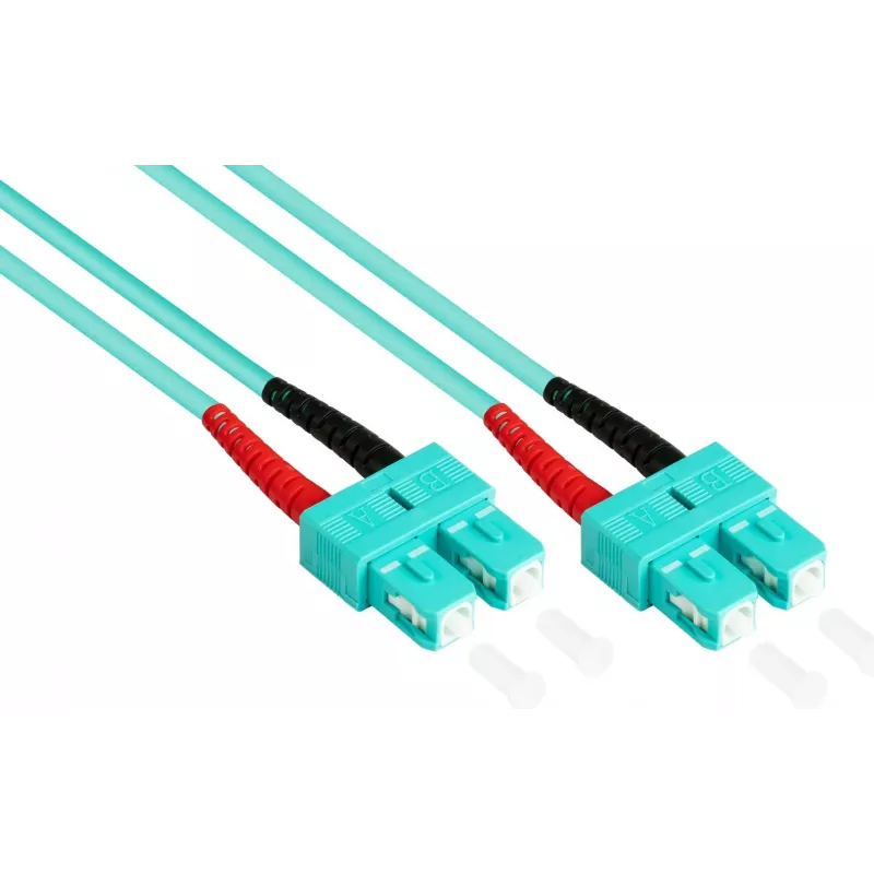 GoodConnections LW-810SC3 OM3 Cavo patch in fibra ottica multimodale duplex, SC/SC, 50/125, 10 m