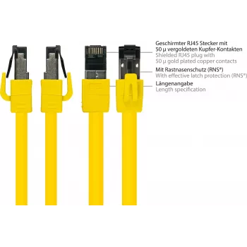 GoodConnections Alcasa 8080-030Y cavo di rete Cat8.1 S/FTP, 3 m, giallo