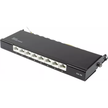 GoodConnections Alcasa GC-N0118 modulo Keystone Cat.6a schermato, senza attrezzi, RJ45, 10G, nero