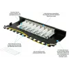 GoodConnections Alcasa GC-N0118 modulo Keystone Cat.6a schermato, senza attrezzi, RJ45, 10G, nero