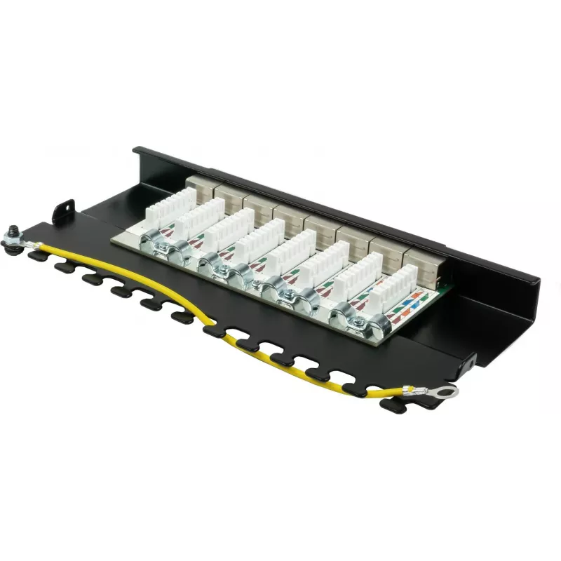 GoodConnections Alcasa GC-N0118 modulo Keystone Cat.6a schermato, senza attrezzi, RJ45, 10G, nero