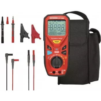 Benning IT 100 verificatore di isolamento 50 V, 100 V, 250 V, 500 V, 1000 V 20 GΩ 044107