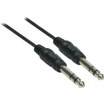 Good Connections cavo audio jack 6,3 mm su jack 6,3 mm, 1,5 m, nichelato, nero 1963-015