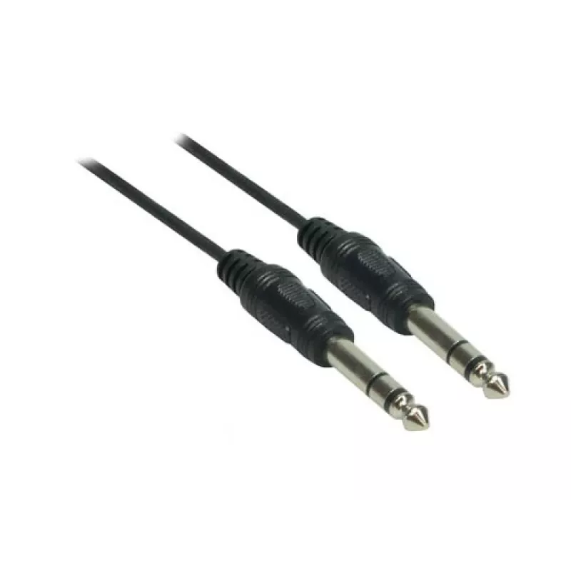 Good Connections cavo audio jack 6,3 mm su jack 6,3 mm, 1,5 m, nichelato, nero 1963-015
