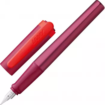 LAMY nexx penna stilografica Multi-Red A (principianti) con impugnatura ergonomica e pennino in acciaio inox 1241765