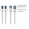 GoodConnections RNS SlimLine cavo patch Cat.6A U/FTP LSZH, 5 m, bianco 8060-HS050W