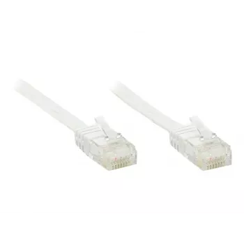 GoodConnections cavo patch piatto Cat. 6 U/UTP, bianco, 1,0 m (806U-F010)